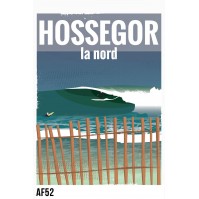 AF52- Lot de 5 Affiches Hossegor